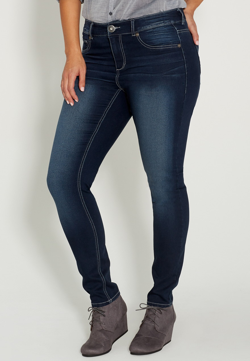 Denimflex™ Supersoft Plus Size Jegging In Dark Wash Maurices 