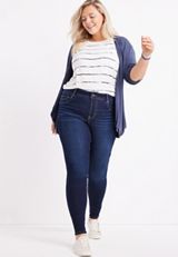 Plus Size Everflex&trade; Super Skinny High Rise Jean, C258, small