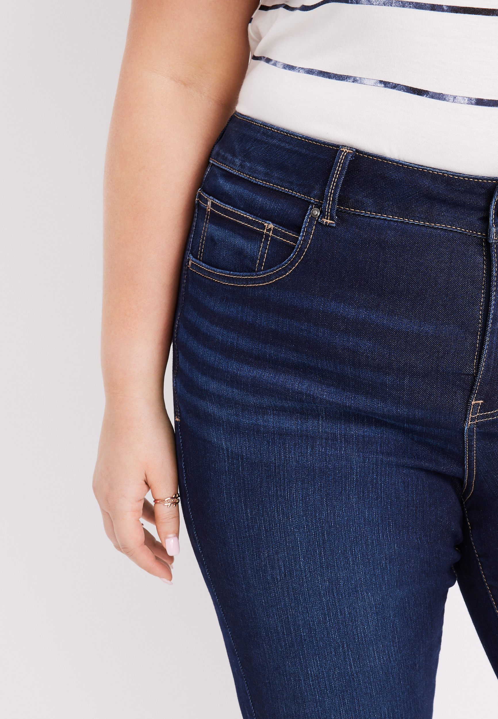 Plus Size Everflex&trade; Super Skinny High Rise Jean, C258, large