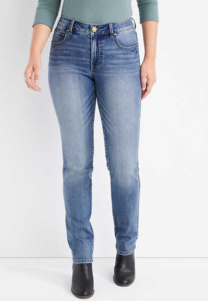 m jeans by maurices™ Everflex™ Straight Mid Rise Jean