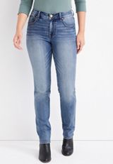 m jeans by maurices&trade; Everflex&trade; Straight Mid Rise Jean, C3337, small