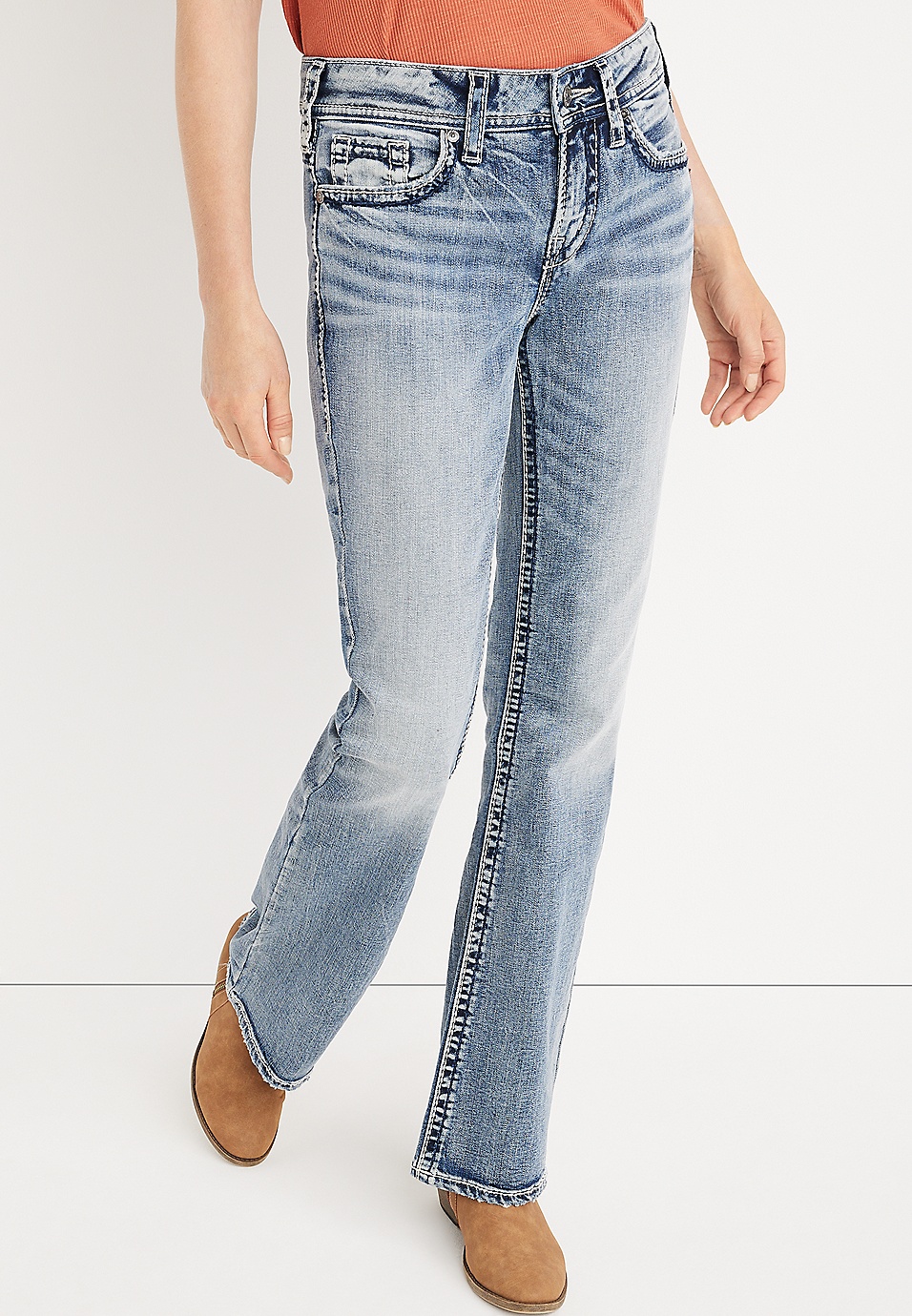 Silver Jeans Co.® Suki Bootcut Curvy Mid Rise Jean | maurices