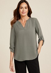 Floral Embroidered Long Sleeve Top