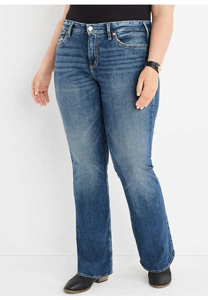 Plus Size Silver Jeans Co.® Suki Bootcut Curvy Mid Rise Jean