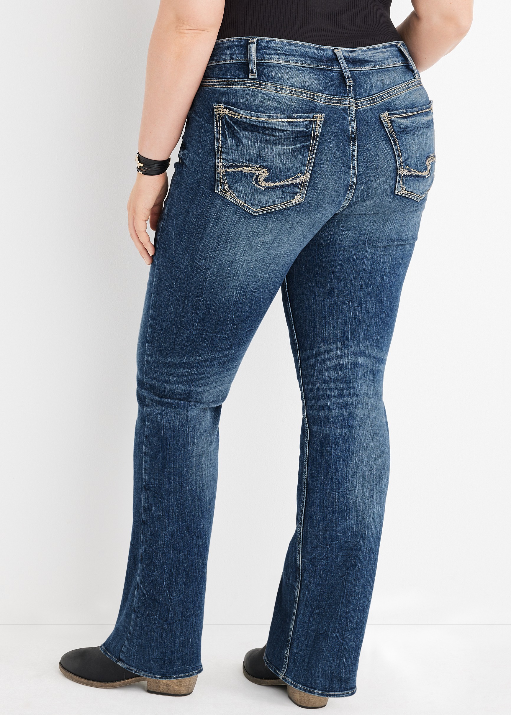 Plus Size Silver Jeans Co.&reg; Suki Bootcut Curvy Mid Rise Jean, C3337, large