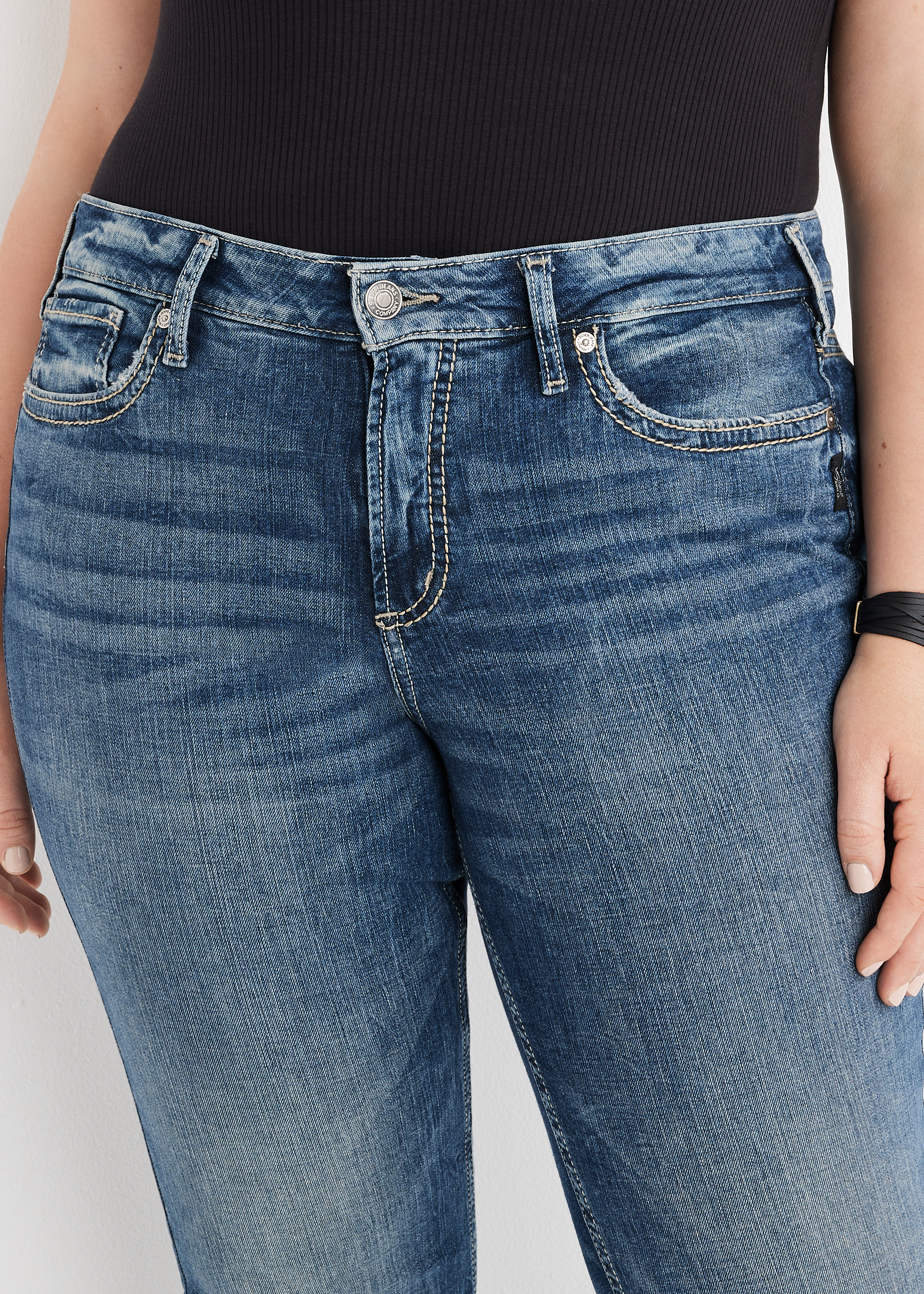 Plus Size Silver Jeans Co.&reg; Suki Bootcut Curvy Mid Rise Jean, C3337, large