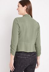 Cropped Waterfall Blazer, , small