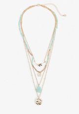 Turquoise Layered Necklace, , small