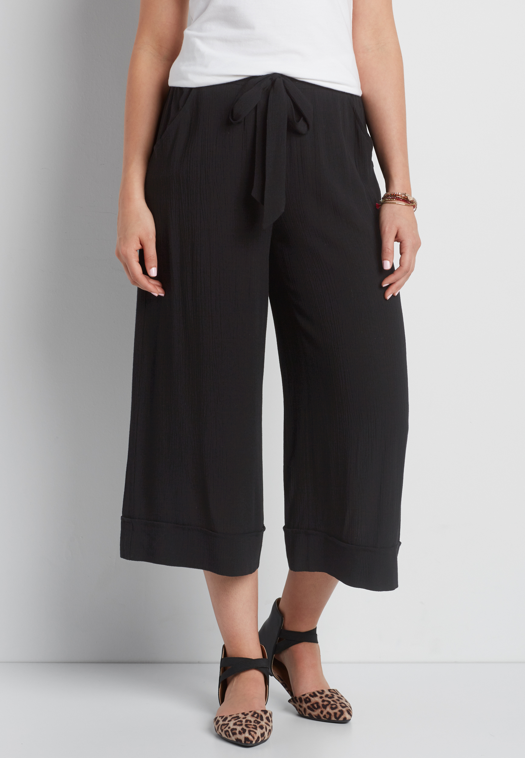 wide leg crop pant maurices