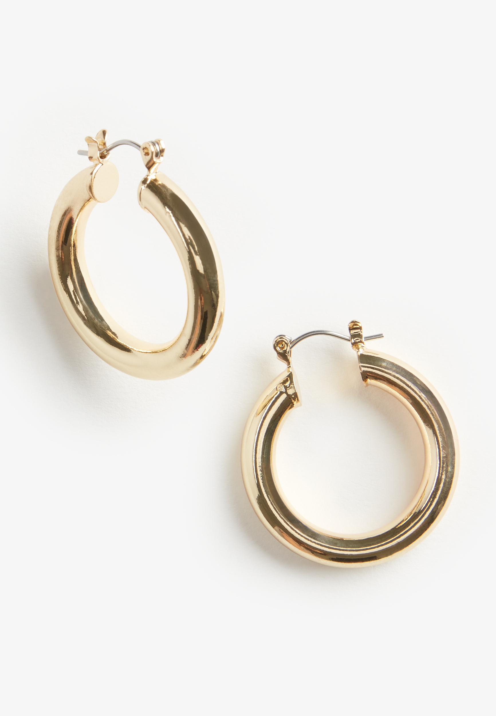 Chunk Gold Hoop Earrings | maurices