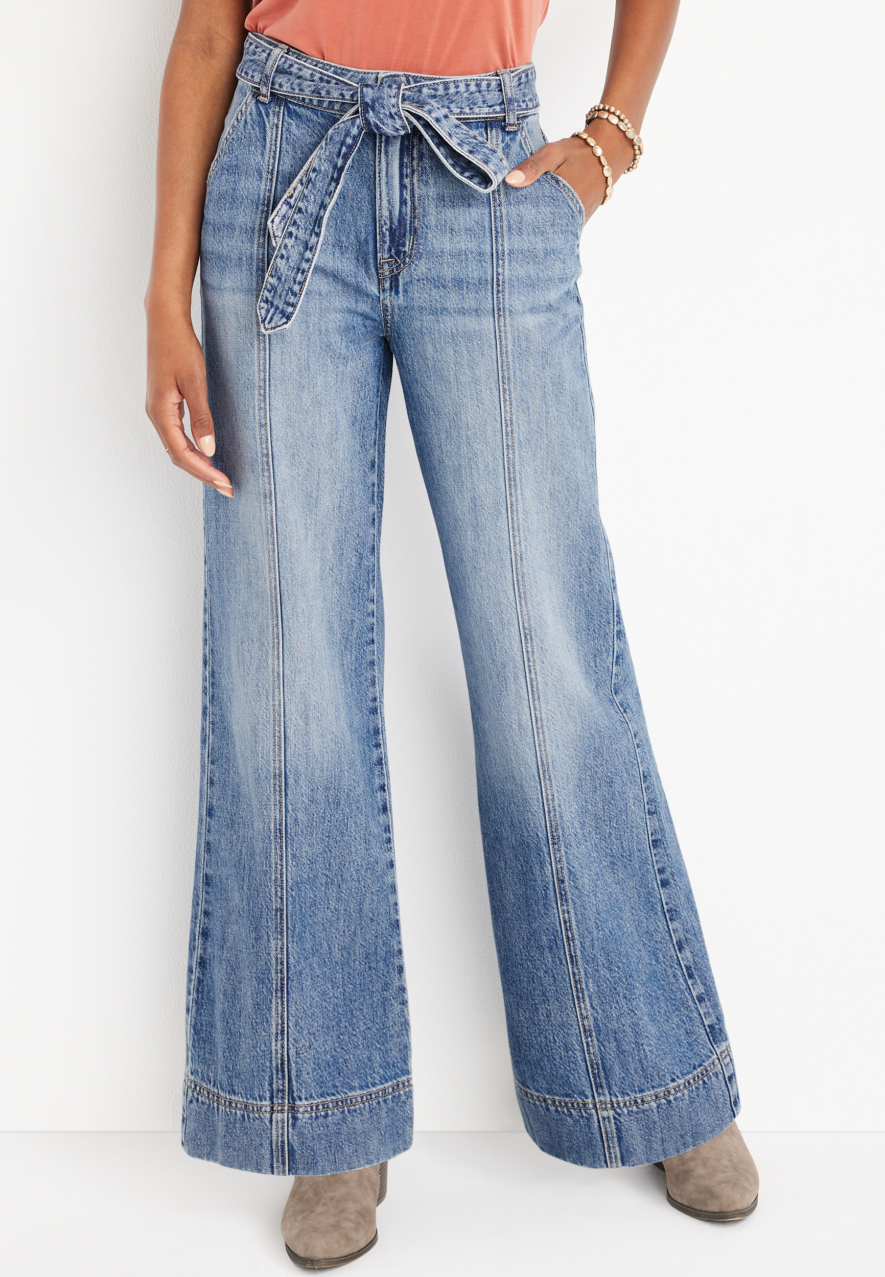 m jeans by maurices™ Wide Leg Nonstretch High Rise Jean maurices - Main Image