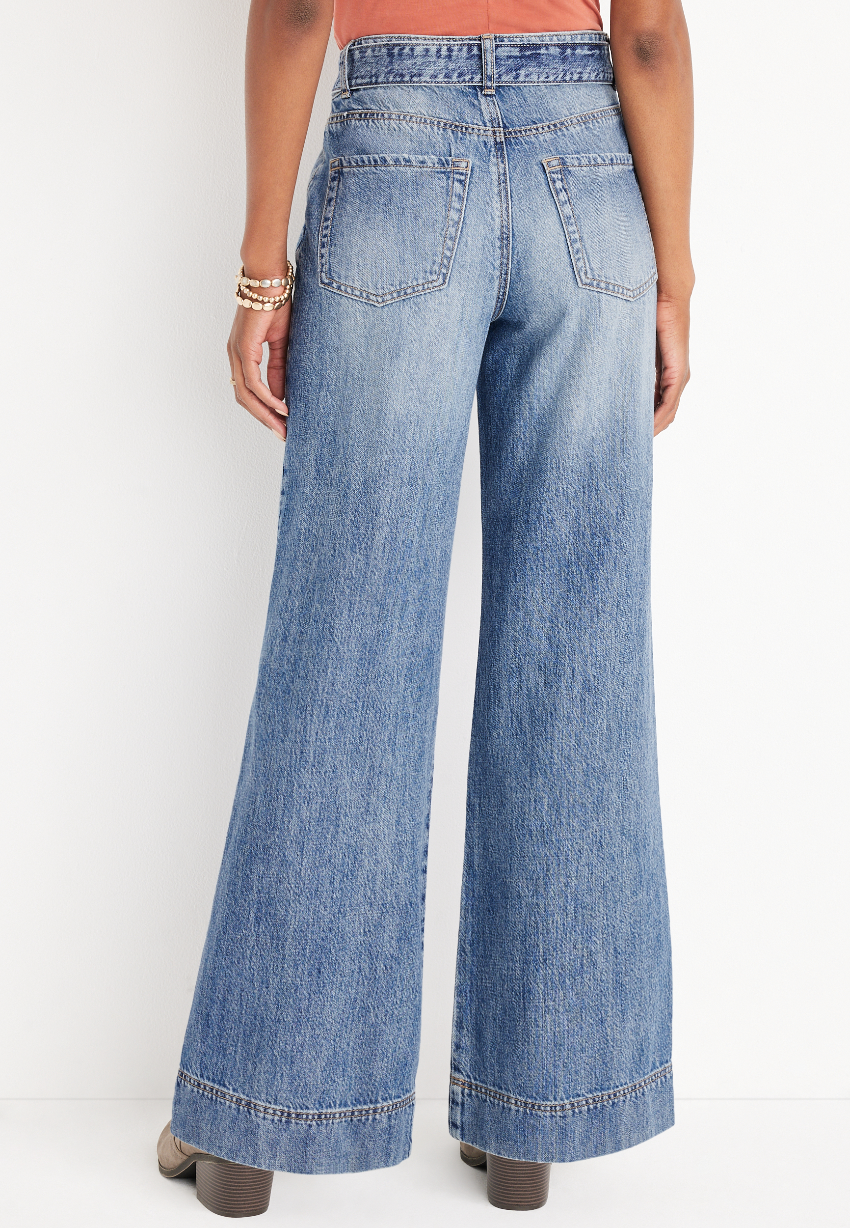 m jeans by maurices&trade; Wide Leg Nonstretch High Rise Jean, C3337, large