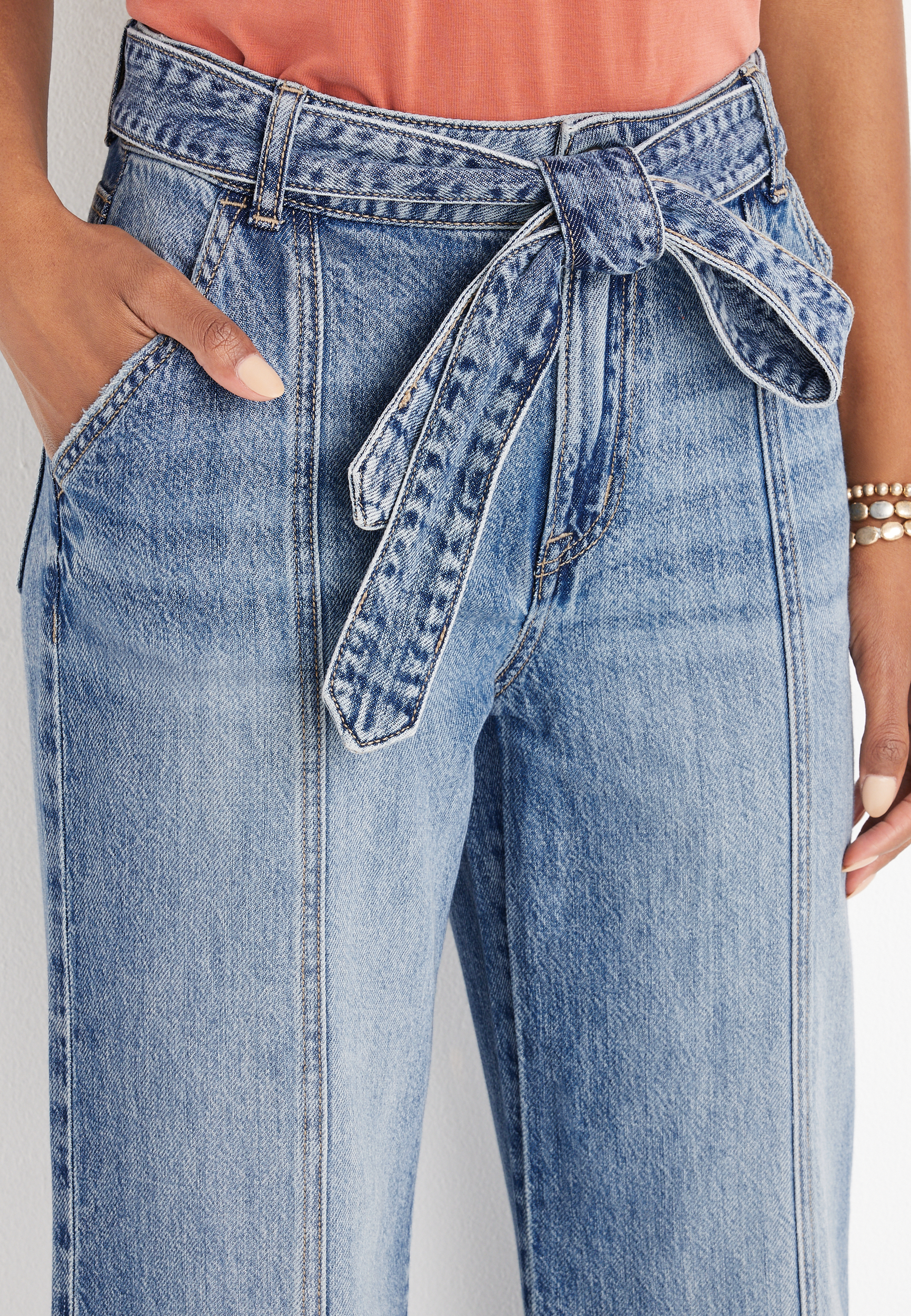 m jeans by maurices&trade; Wide Leg Nonstretch High Rise Jean, C3337, large
