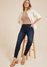 m jeans by maurices™ Cool Comfort Crossover High Rise Pull On Super Skinny Jean, C258, small