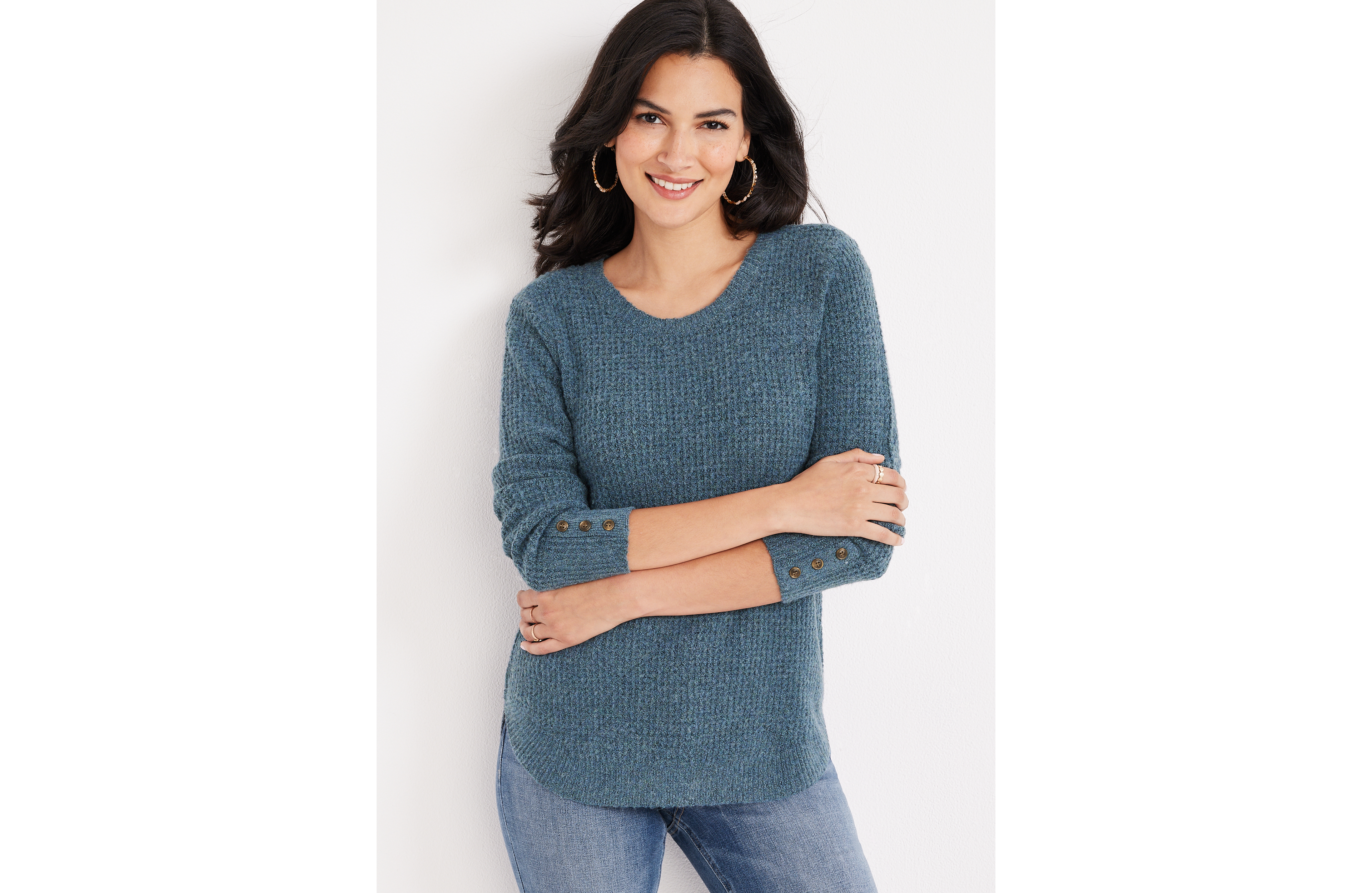Waffle Knit Sweater