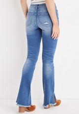 KanCan&trade; Bootcut High Rise Jean, LIGHT SANDBLAST, small