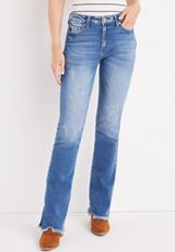 KanCan&trade; Bootcut High Rise Jean, LIGHT SANDBLAST, small