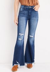 KanCan&trade; Flare High Rise Ripped Jean, , small