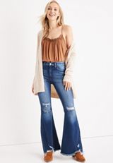 KanCan&trade; Flare High Rise Ripped Jean, , small