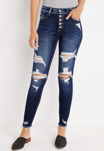 KanCan™ Skinny High Rise Button Fly Jean