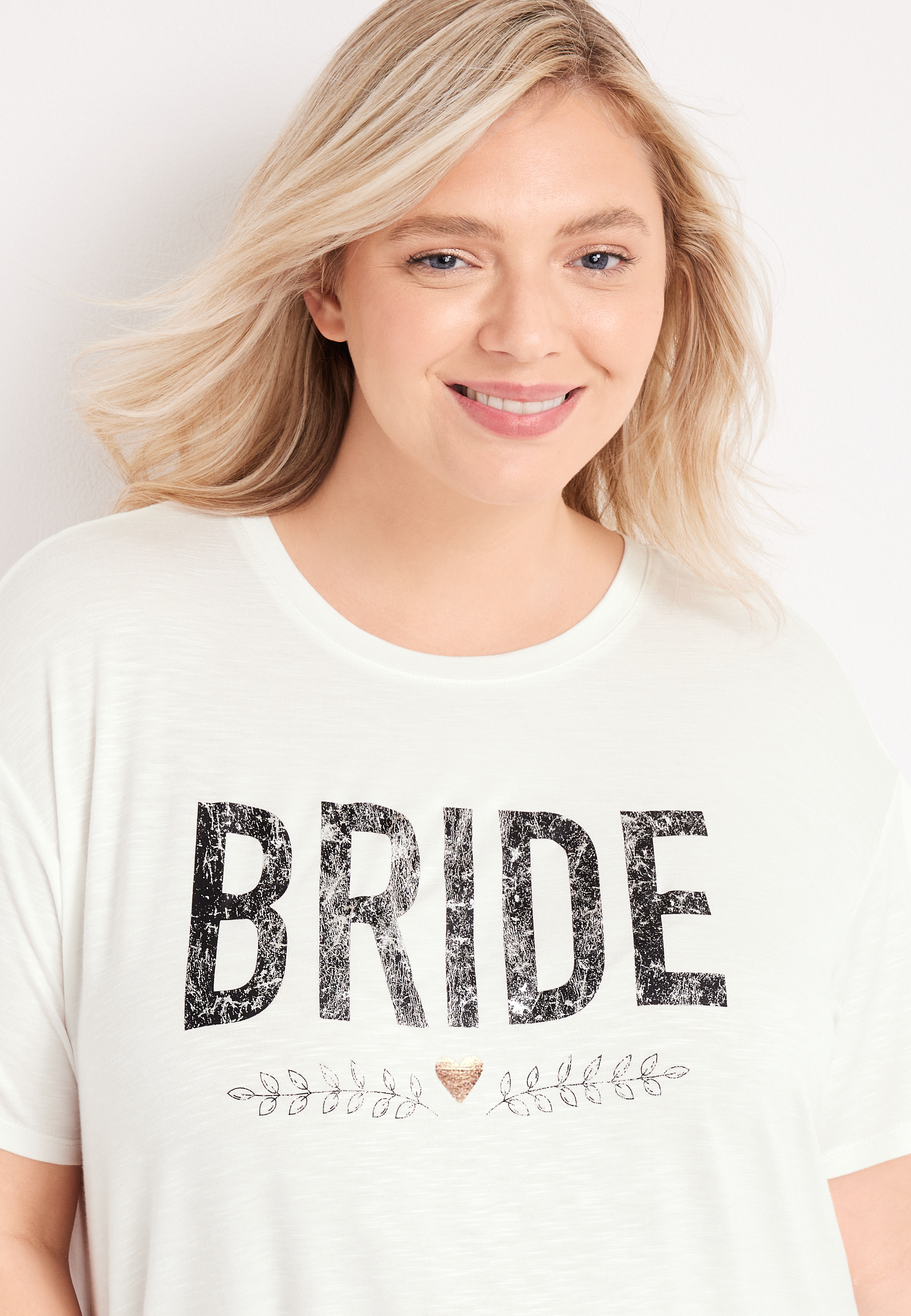 plus size bride shirt