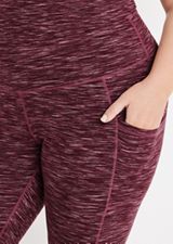 Plus Size Super High Rise Space Dye Pocket Luxe Legging, C7089, small