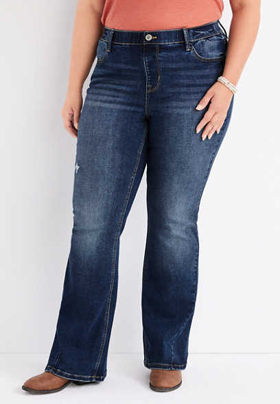 Plus Size m jeans by maurices™ Cool Comfort Flare Super High Rise Jean