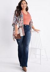 Plus Size m jeans by maurices&trade; Cool Comfort Flare Super High Rise Jean, C258, small