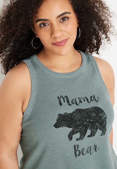 Plus Size Sunnybrook Mama Bear Graphic Tank