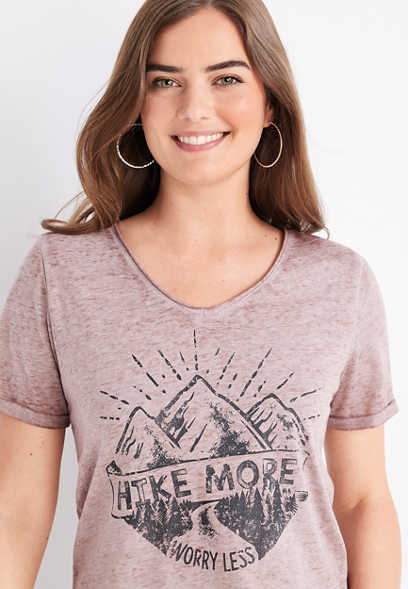 Hike More Worry Less Graphic Tee