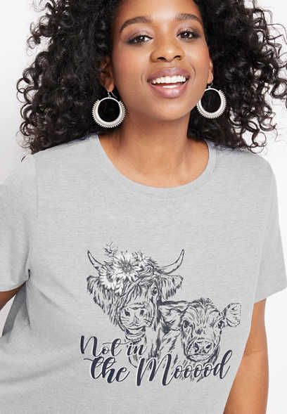 Plus Size Not in the Mood Graphic Tee