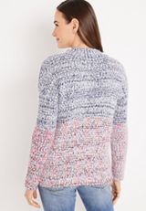 Marble Mock Neck Sweater, C1524, small