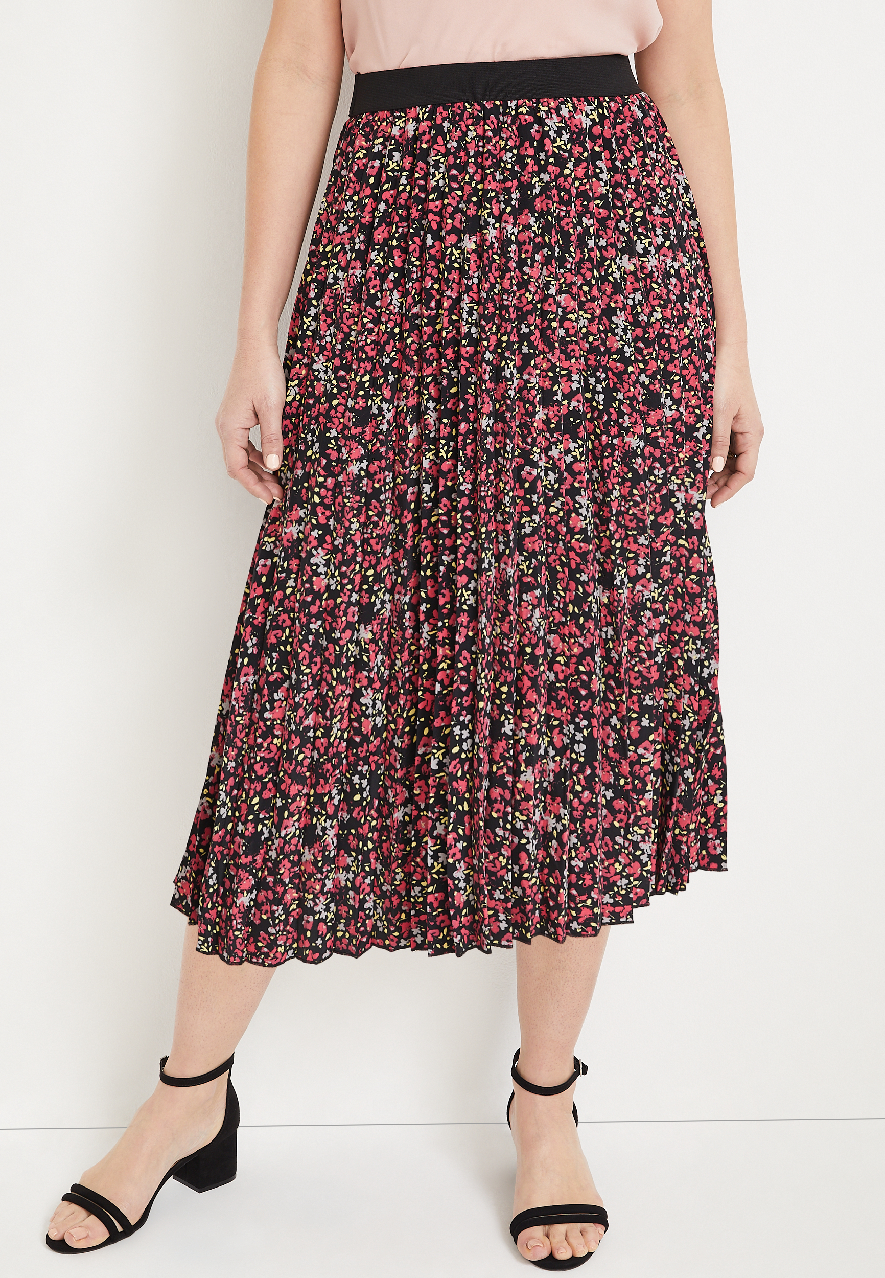 ONE5ONE™ Pleated Midi Skirt | maurices