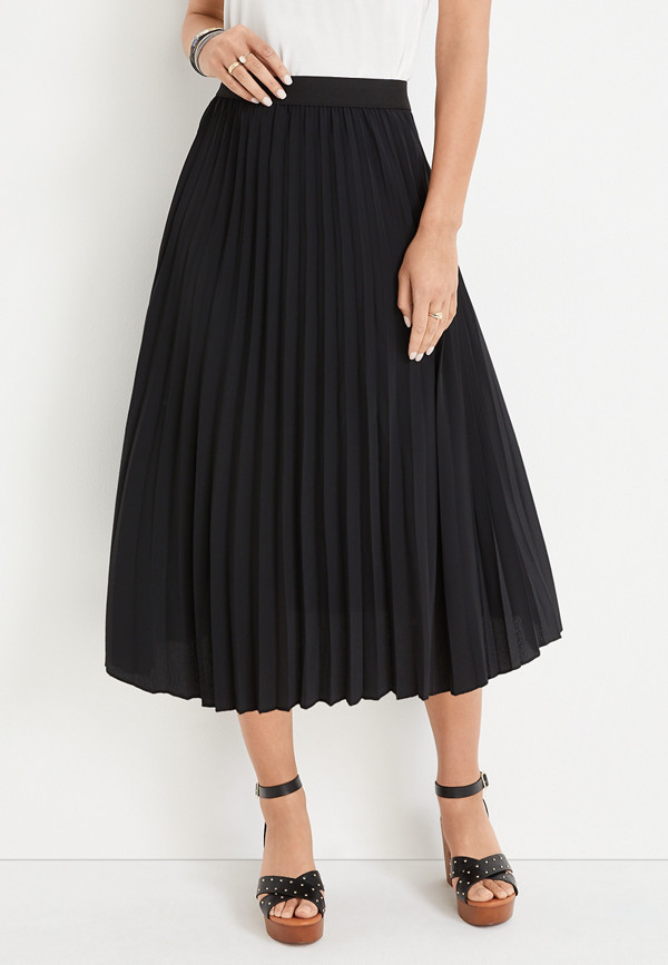 ONE5ONE™ Pleated Midi Skirt | maurices