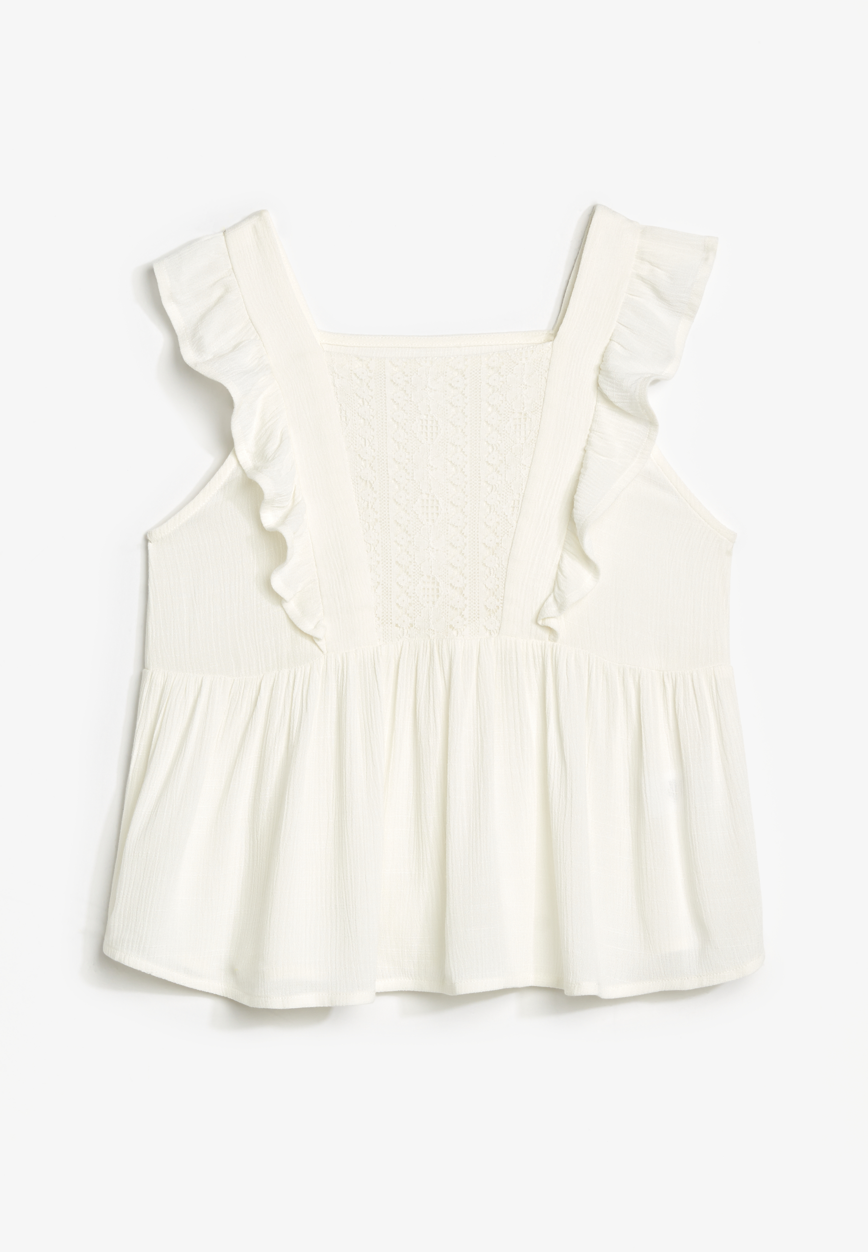Girls Crochet Ruffle Tank maurices