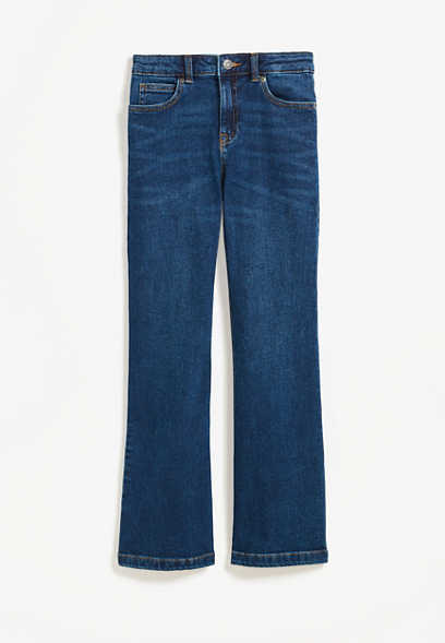 Girls Mid Rise Flare Jeans