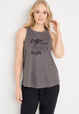Sunnybrook Coffee Days Graphic Tank, C4163, small