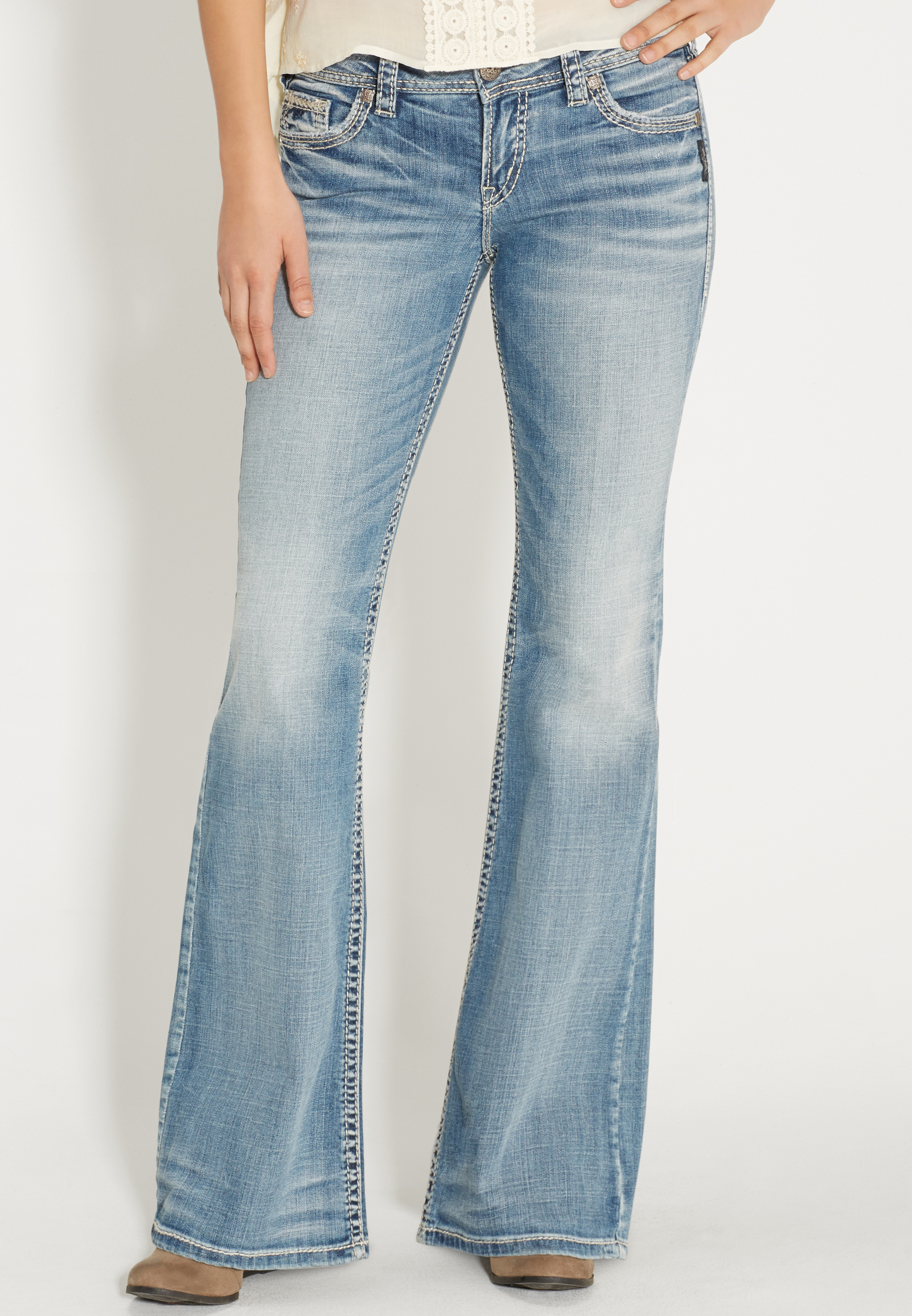Silver Jeans Co.® suki super stretch flare jeans | maurices