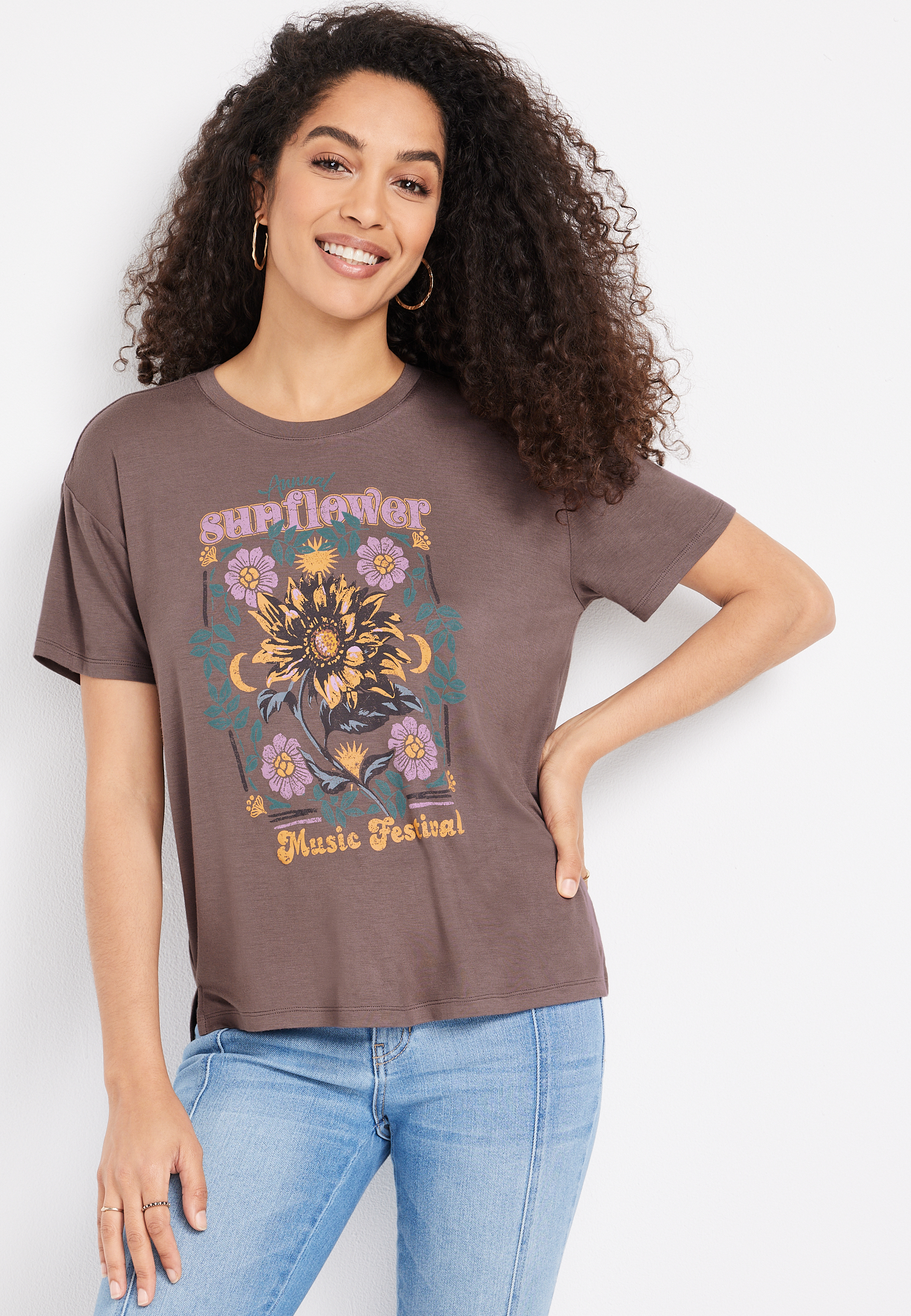 Sunflower Music Festival Graphic Tee, C5975, large