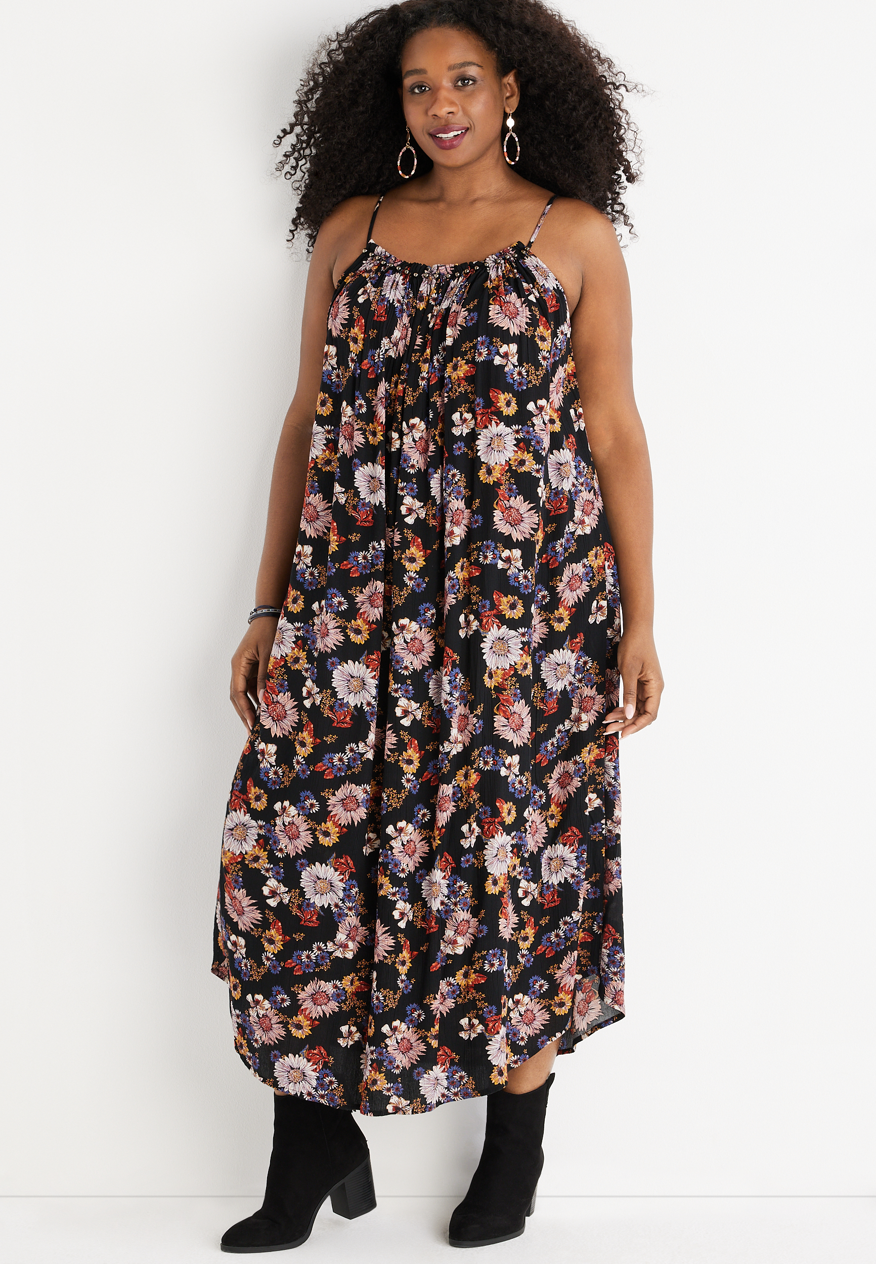mid calf length maxi dress