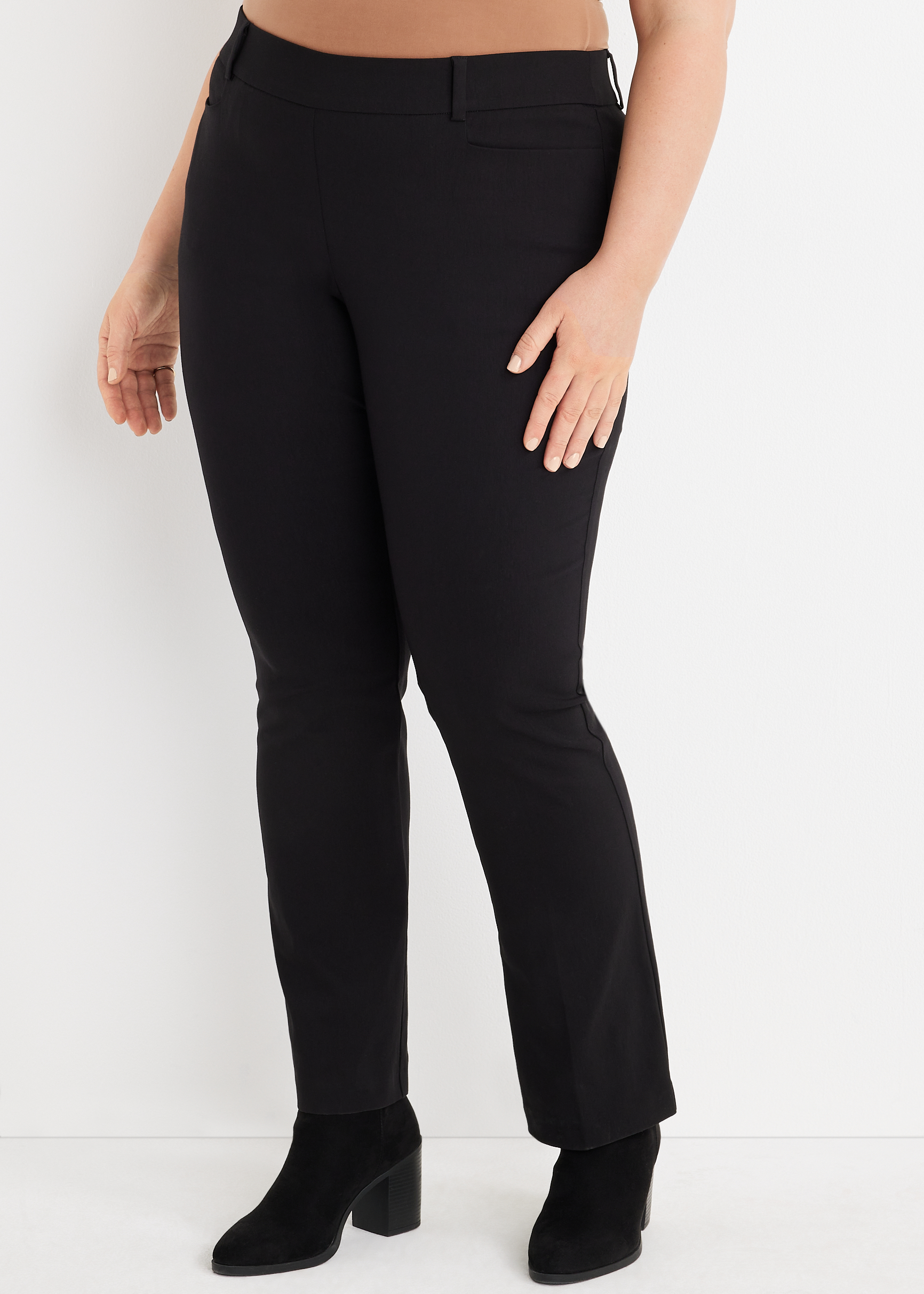 Plus Size Bengaline Mid Rise Bootcut Pant | maurices