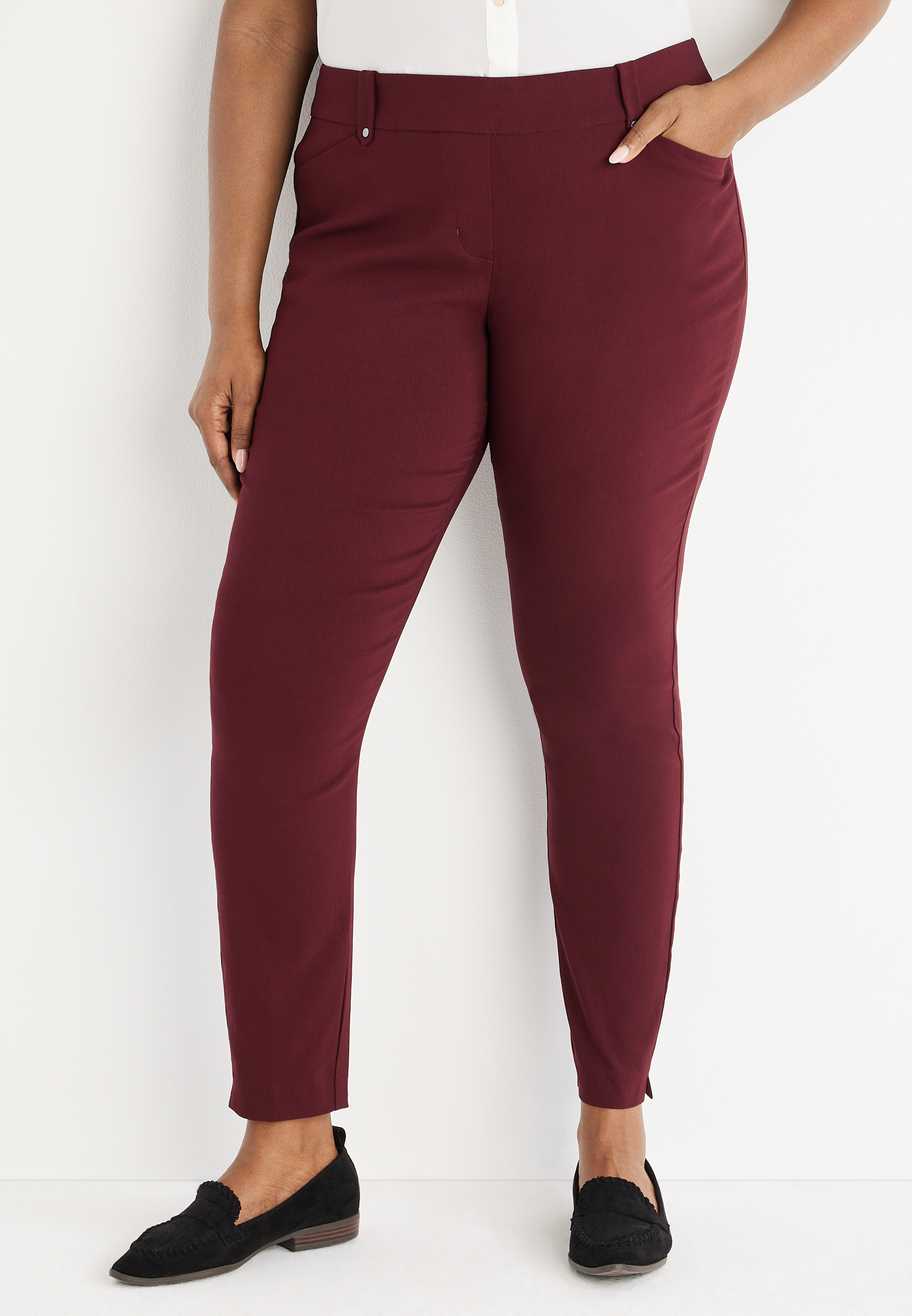 plus size stretchy dress pants