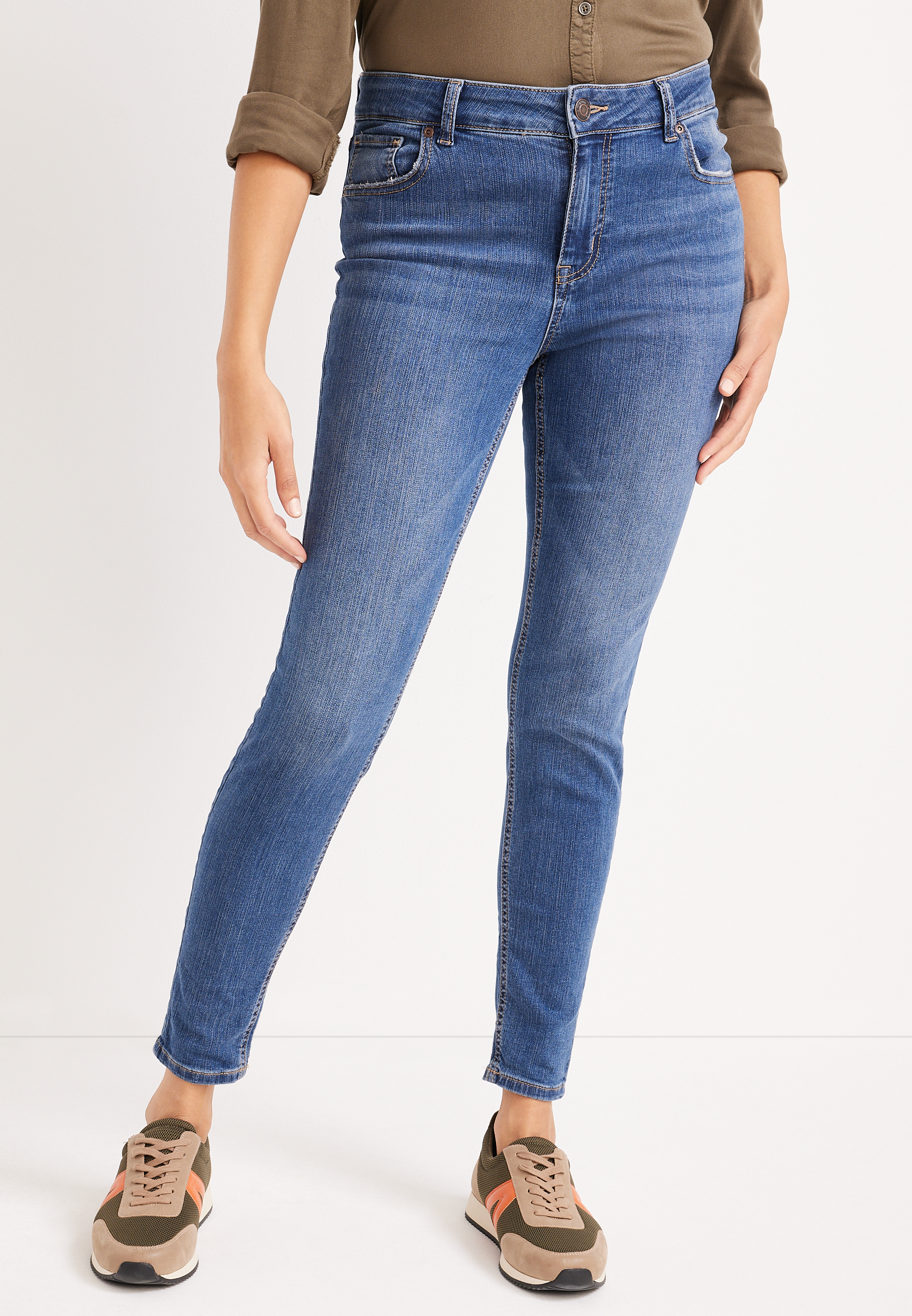 m jeans by maurices™ Classic Skinny Mid Fit Mid Rise Jean maurices