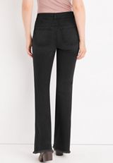 m jeans by maurices&trade; Flare High Rise Black Button Fly Jean, BLACK, small