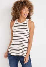 Sunnybrook Striped Swing Tank Top, C2380, small