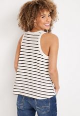 Sunnybrook Striped Swing Tank Top, C2380, small