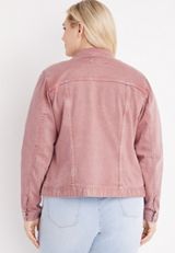 Plus Size Denim Jacket, C115, small