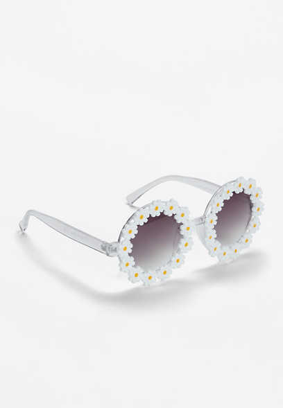 Circus by Sam Edelman™ White Daisy Frame Round Sunglasses