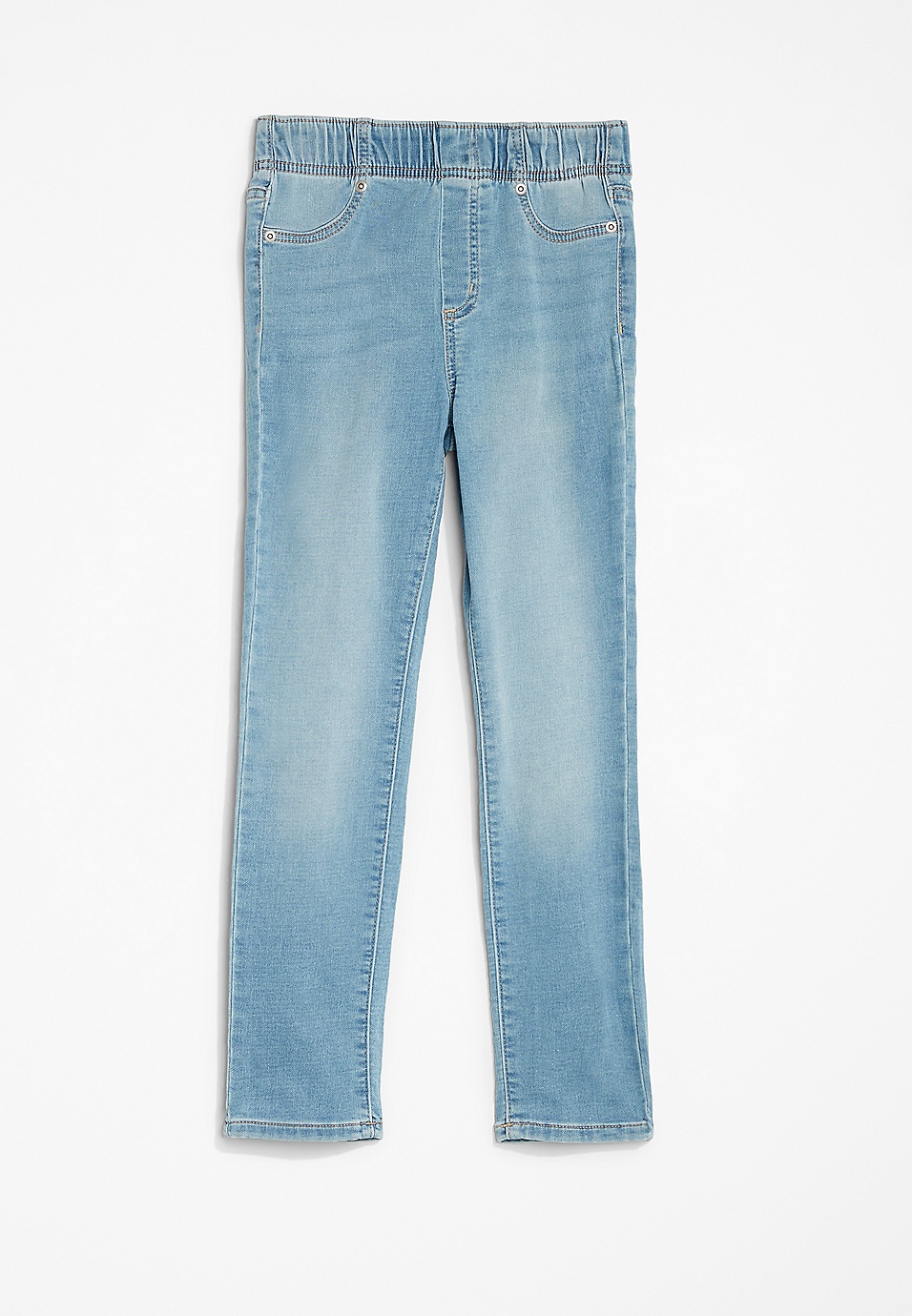 Denim & Co. Comfy Knit Wide-Leg Skimmer Pants Long Shorts Women's Medium LT  Blue