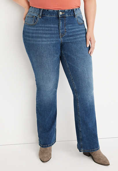 Plus Size Flare Jeans | Wide Leg Jeans For Women | maurices